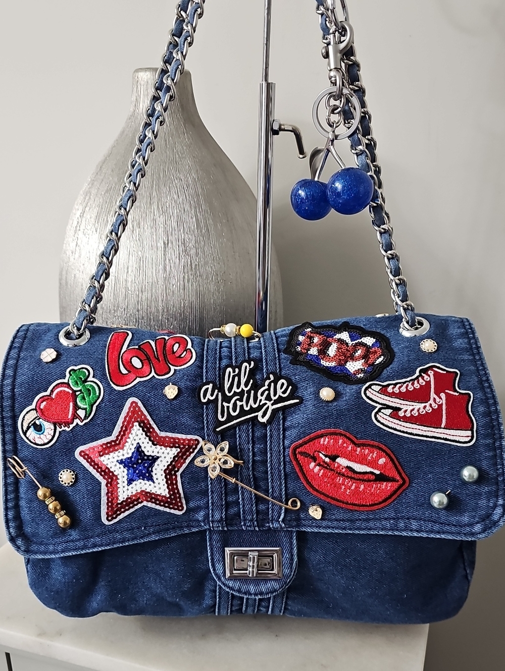 Denim Bougie Bag